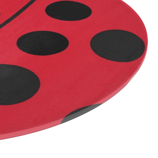 Dame Bug Red en zwart design Snijplank (Hoek)