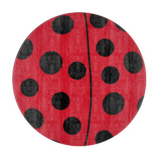 Dame Bug Red en zwart design Snijplank