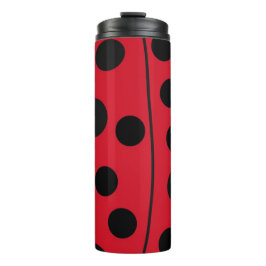 Dame Bug Red en zwart design Thermosbeker