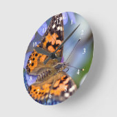 Dame Butterfly Acrylmuurklok Ronde Klok (Hoek)