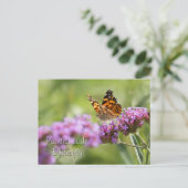 Dame Butterfly Briefkaart (Staand voorkant)