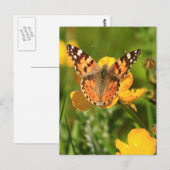 Dame Butterfly Briefkaart (Voorkant / Achterkant)