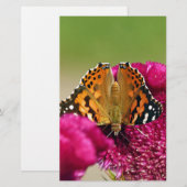 Dame Butterfly Briefpapier (Voorkant / Achterkant)