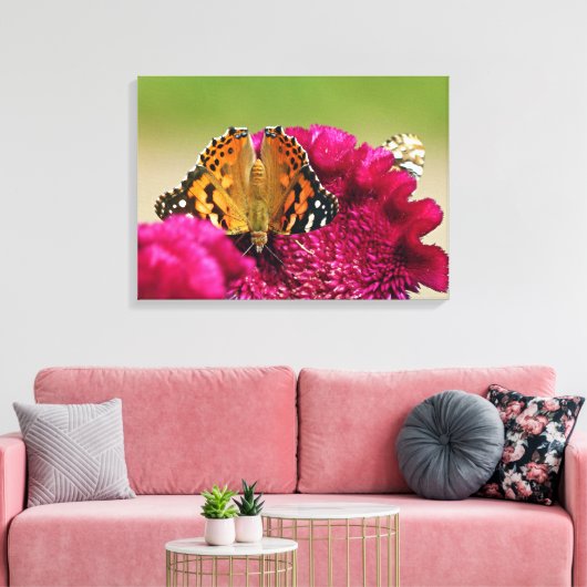 Dame Butterfly Canvas Afdruk (Insitu (Woonkamer))