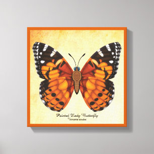 Dame Butterfly Canvas Afdruk