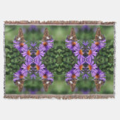 Dame Butterfly, gebilderd op Abstract rooster Deken (Voorkant)