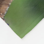 Dame Butterfly, gebilderd op Abstract rooster Fleece Deken (Hoek)