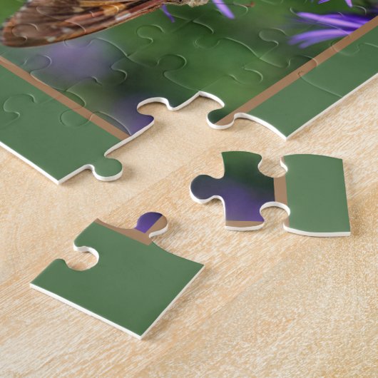 Dame Butterfly, gebilderd op Abstract rooster Legpuzzel (Zijkant)