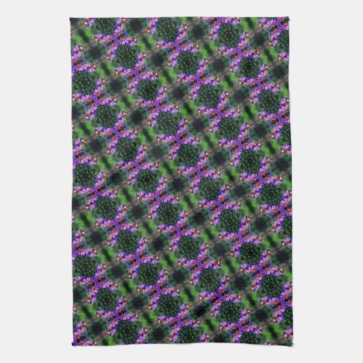 Dame Butterfly, gebilderd op Abstract rooster Theedoek (Verticaal)