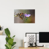 Dame Butterfly, gebilderd op Poster Aster II (Thuiskantoor)