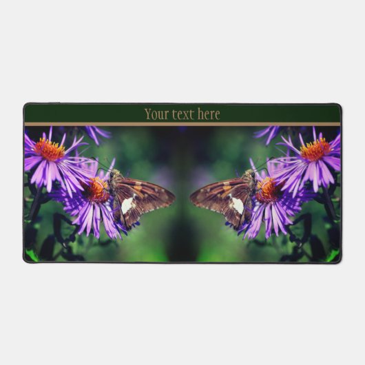 Dame Butterfly gekleurd op ventilator, speciaal ge Bureaumat (Voorkant)