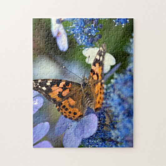 Dame Butterfly Jigzaag puzzle Legpuzzel (Verticaal)
