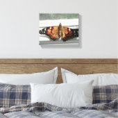 Dame Butterfly Wrapped Canvas Afdruk (Insitu (Slaapkamer))