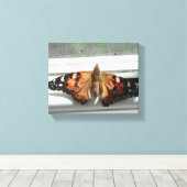 Dame Butterfly Wrapped Canvas Afdruk (Insitu (Houten vloer))
