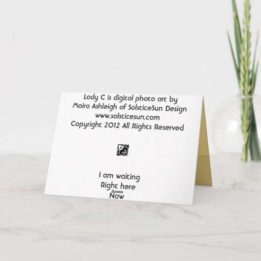 Dame C Kaart (Achterkant)