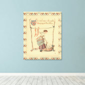   dame canvas afdruk (Insitu (Houten vloer))