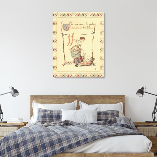 dame canvas afdruk (Insitu (Slaapkamer))