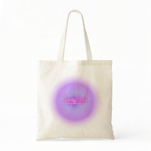 Dame CEO Paarse Aura Glow Esthetische Canvas