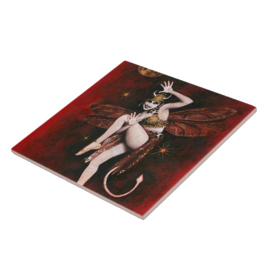  Dame Ceramic Tile Tegeltje (Zijkant)