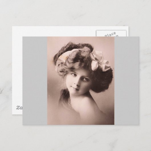 dame Circa 1900 Briefkaart (Voorkant / Achterkant)