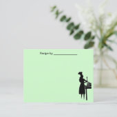 Dame Cook Blank Card Briefkaart (Staand voorkant)