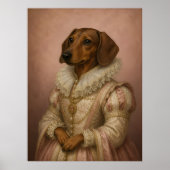 Dame Dachshund Poster (Voorkant)