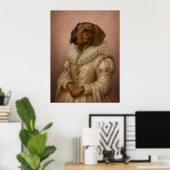 Dame Dachshund Poster (Thuiskantoor)