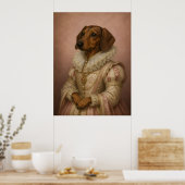 Dame Dachshund Poster (Keuken)