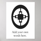 Dame Dame | Symbool voor inlichtingen en ongerusth Poster (Voorkant)