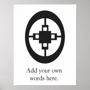 Dame Dame   Symbool voor inlichtingen en ongerusth Poster