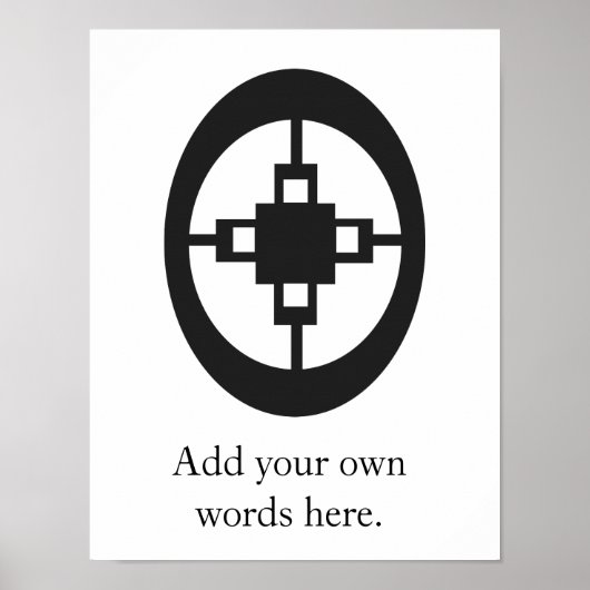 Dame Dame | Symbool voor inlichtingen en ongerusth Poster (Voorkant)