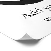 Dame Dame | Symbool voor inlichtingen en ongerusth Poster (Hoek)