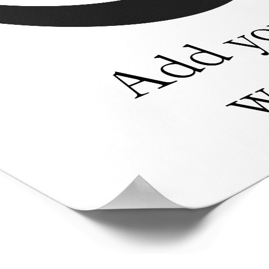 Dame Dame | Symbool voor inlichtingen en ongerusth Poster (Hoek)