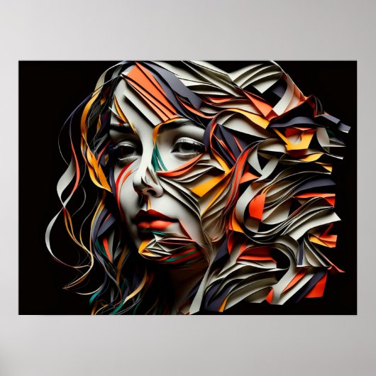 Dame de papier poster (Voorkant)