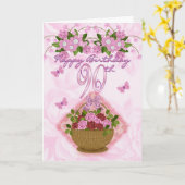 dame, de Rozen en de Bloemen van de 90ste Kaart (Gele Bloem)