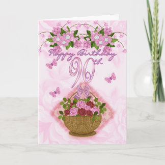 dame, de Rozen en de Bloemen van de 90ste Kaart