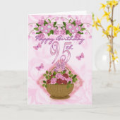 dame, de Rozen en de Bloemen van de 95ste Kaart (Gele Bloem)