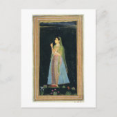 Dame die een bloesem houdt, van het kleine Clive A Briefkaart (Voorkant)