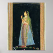 Dame die een bloesem houdt, van het kleine Clive A Poster (Voorkant)