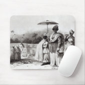 Dame die kind naar Baptisme brengt Muismat (Met muis)