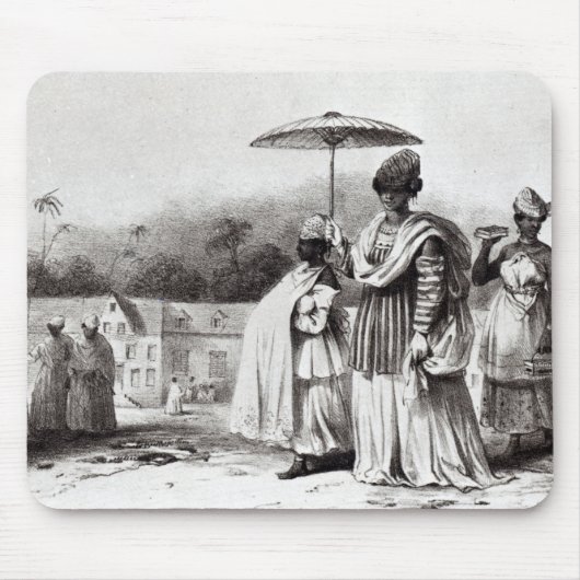 Dame die kind naar Baptisme brengt Muismat (Voorkant)