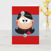 Dame Doctor Kaart (Gele Bloem)