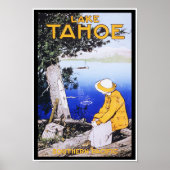 Dame door het Poster van het Travel van het Tahoe (Voorkant)