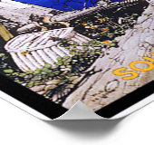 Dame door het Poster van het Travel van het Tahoe (Hoek)