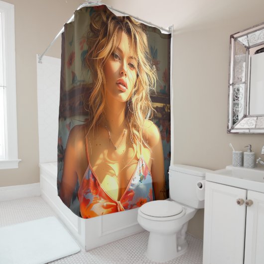  dame douchegordijn (In situ)