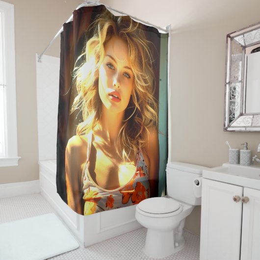 dame douchegordijn (In situ)