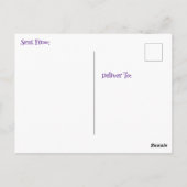  dame Drink koffie buiten ontspannen Briefkaart (Achterkant)