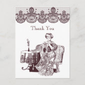 dame drink thee briefkaart (Voorkant)