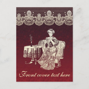 dame drink thee briefkaart