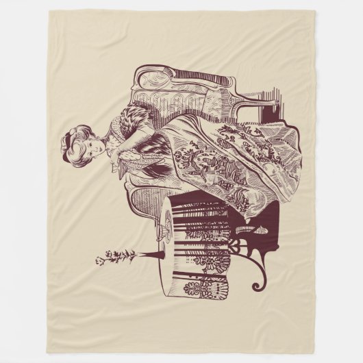 dame drink thee fleece deken (Voorkant)